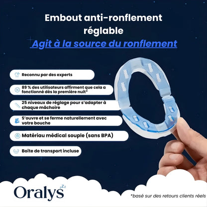 Oralys® | Orthèse anti-ronflement réglable
